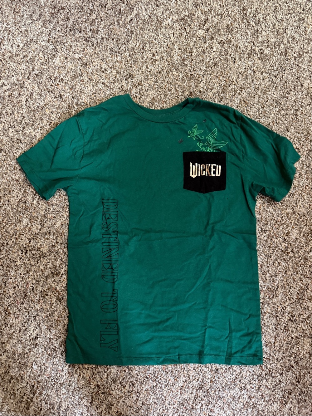 Wicked flying monkey pocket tshirt
